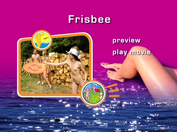 Frisbee - Rodzinny nudyzm wideo DVD na łonie natury | Family nudism DVD video outdoors