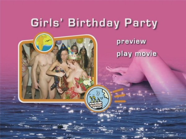 Girls Birthday party - rodzinny nudyzm wideo DVD | Family nudism DVD video