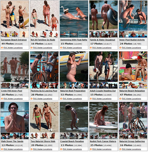 FKK water locations - Zdjęcia rodzinny nudyzm Niemcy (set 2) | Photo family nudism Germany