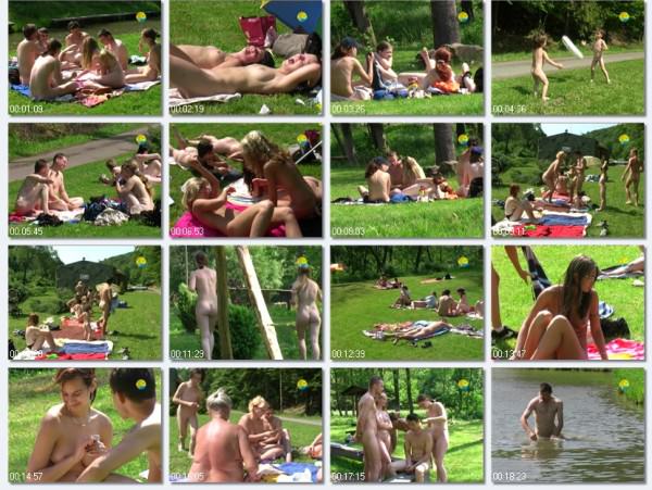 Bathing in a Bahnak - Filmy DVD rodzinny naturyzm na łonie natury  | Video DVD a family naturism in nature