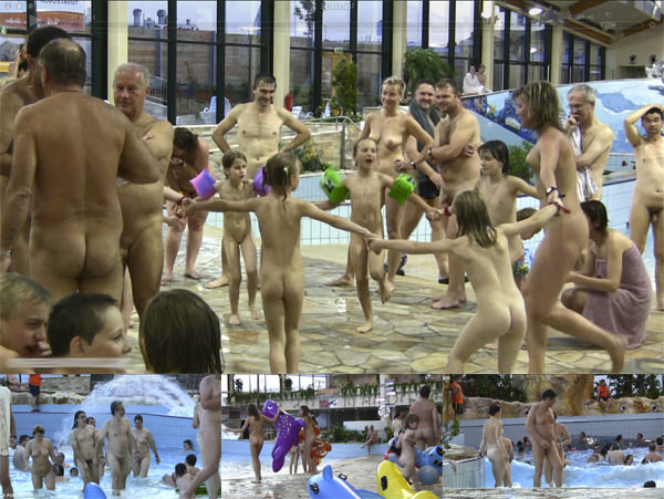 Wideo HD rodzinny nudyzm nowy film basenie dorośli i młodzi nudyści | Video HD a family nudism new video the pool, adults and young nudists