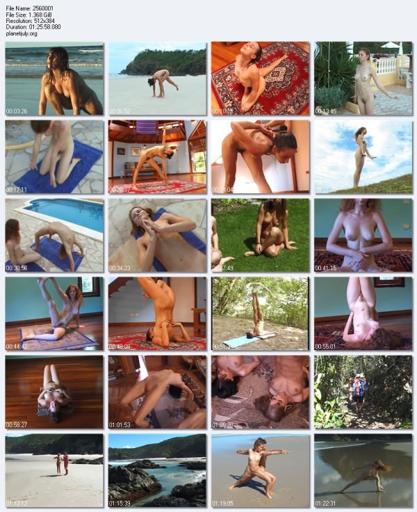 DVD filmy młode nagie dziewczyny zajmują się jogi na łonie natury | DVD video young naked girls do yoga in nature