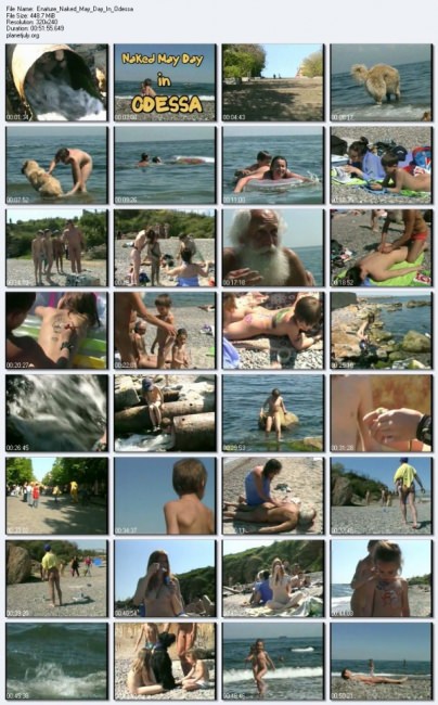 naken may day i Odessa - wideo dokumentalny nudyzm filmy | Documentary nudism of video