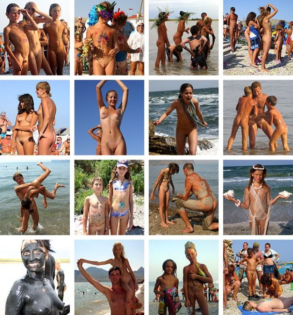 Zdjęcia rodzinny nudyzm na morze Bułgaria (set 12) | Photo family nudism on the sea Bulgaria