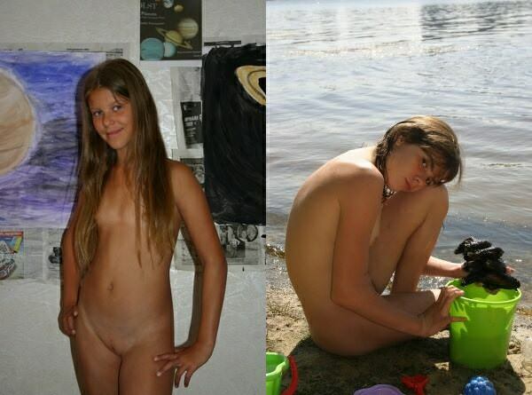 Zbiór zdjęć młodych naturystów (set 5) | A collection of photos of young naturists