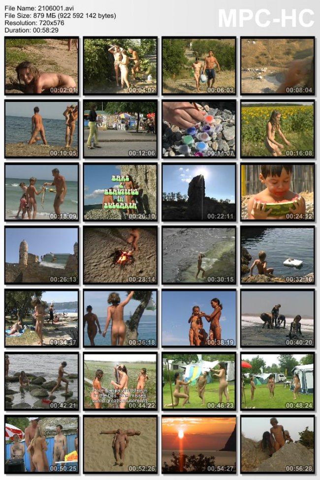 DVD rodzina wideo nudyzm na wybrzeżu słonecznej Bułgarii | DVD video family nudism on the shores of sunny Bulgaria