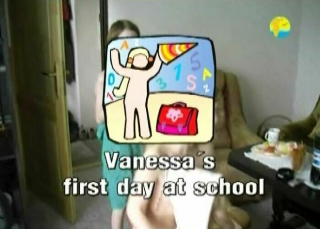 Vanessa First Day At School - Nudyzm rodzinny film DVD | DVD video family nudism