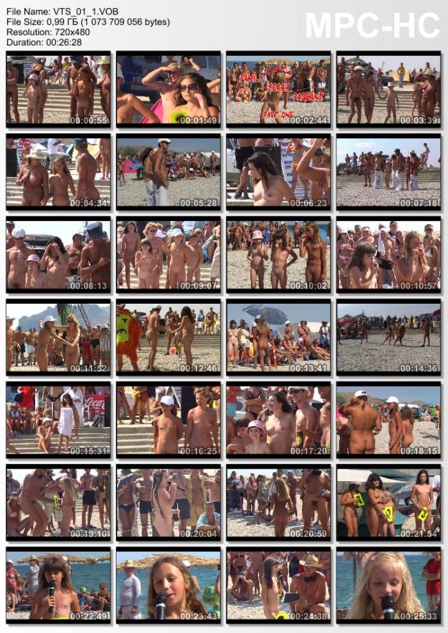 Konkurs piękności nudyzm wideo na plaży (part 1) | Video nudism Beauty Contest on the beach